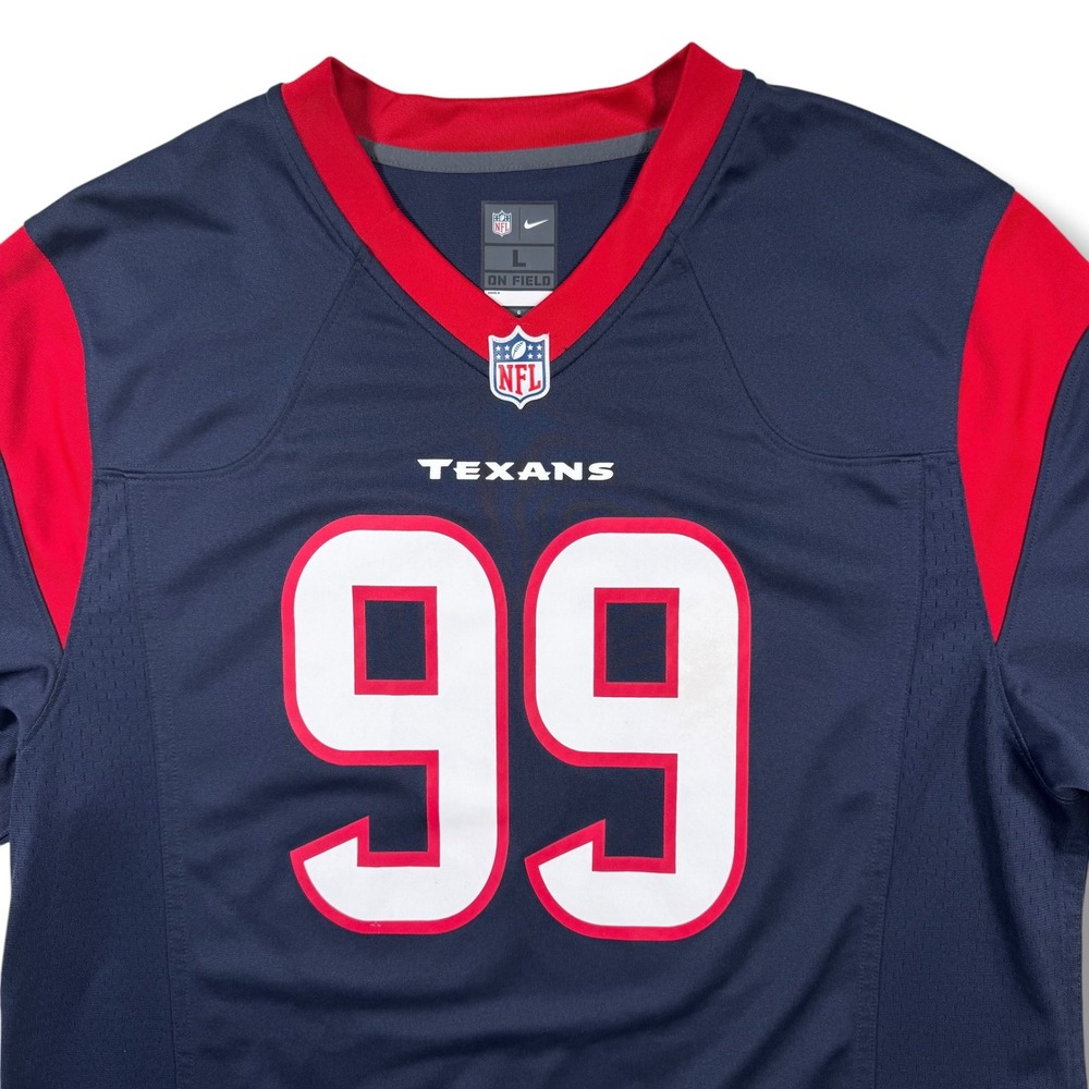 Nike J.J. Watt Houston Texans NFL On Field Jersey Men's Size Large Navy Blue
